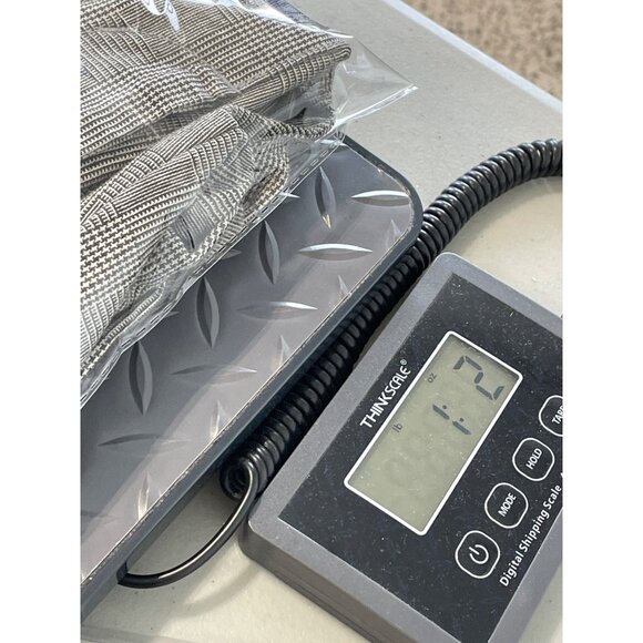 Vintage 90s Calvin Klein Sport Side Buckle Pant Size 10 Black White Plaid NEW - Picture 8 of 8